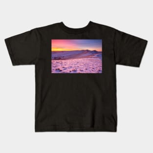 Corn Du, Pen y Fan and Cribyn sunset Kids T-Shirt